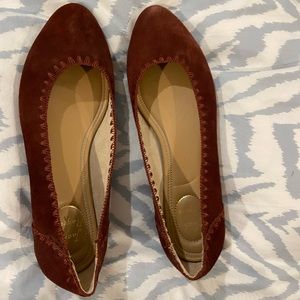 Jack Rogers size 9 red flat worn once